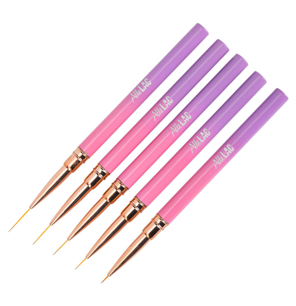 Sada štetcov na zdobenie AlleLac Ombre č. 1 – 5 ks