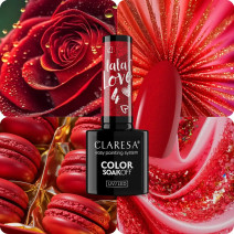Claresa gél lak LA LA LOVE 4 5 ml – sýta červená s bordovým tónom