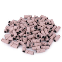 Brúsne klobúčiky na nechty mini 3 mm #240 – ružové, 50 ks