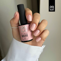 PALU Flexi Base 6 – flexibilná stavebná báza na nechty, ružovo-telová, 11 g