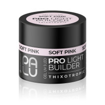 PALU Pro Light Builder Gel Soft Pink – stavebný UV/LED gél, jemná ružová, 12 g