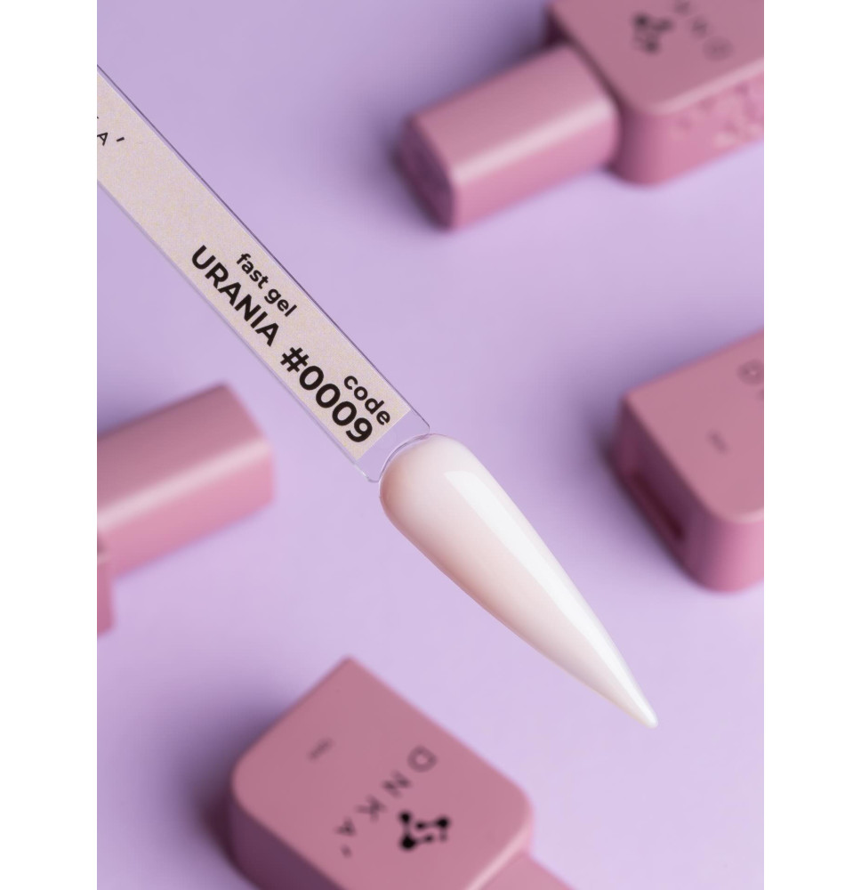 DNKa' Fast Gel 0009 Urania 12 ml – tekutý gél na spevnenie a modeláciu nechtov