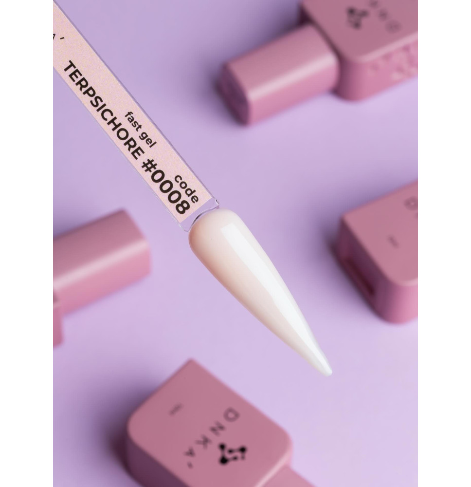 DNKa' Fast Gel 0008 Terpsichore 12 ml – tekutý gél na spevnenie a modeláciu nechtov