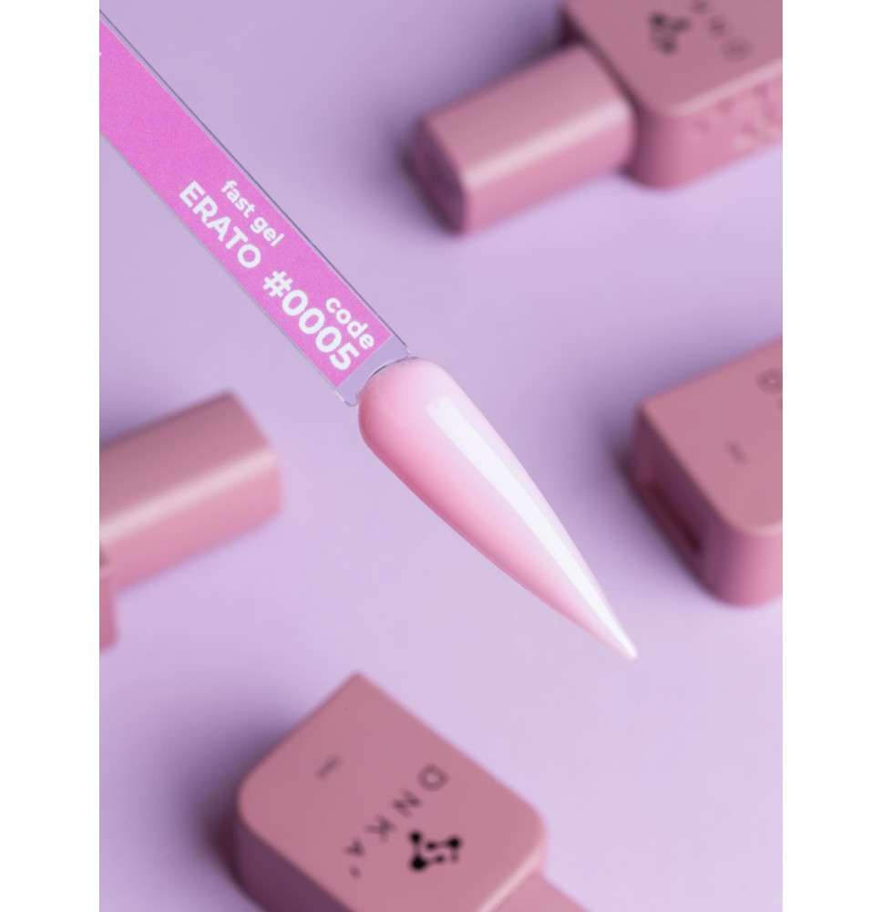 DNKa' Fast Gel 0005 Erato 12 ml – tekutý gél na spevnenie a modeláciu nechtov
