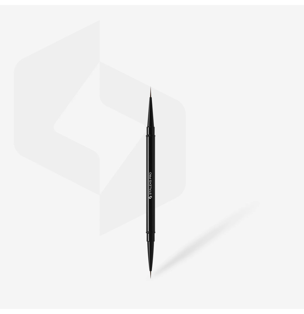 Staleks Obojstranný štetec na francúzsku manikúru a nail art NBE-01/03 – jemné línie a presný smile oblúk