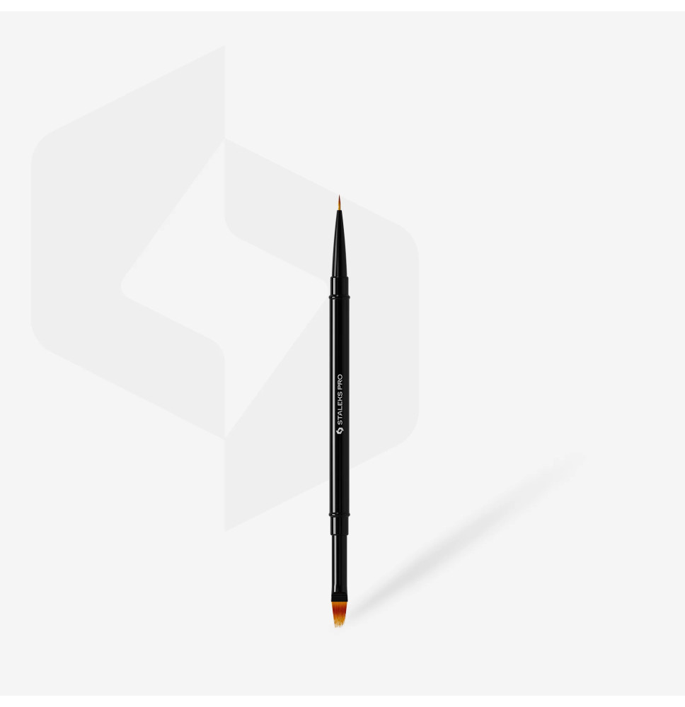 Staleks Obojstranný štetec na francúzsku manikúru a prechody NBE-01/07 – presné línie a hladké blendovanie