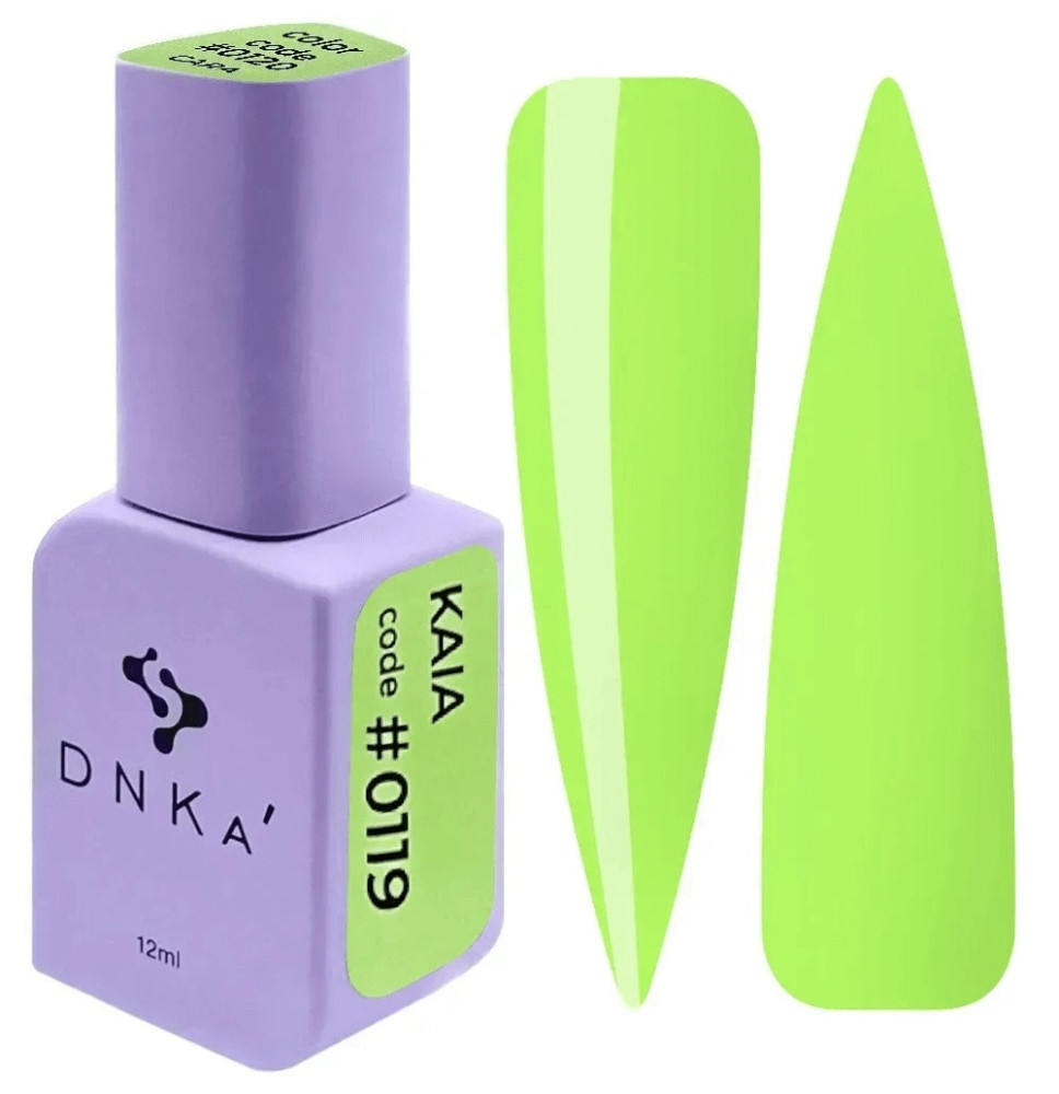 DNKa' Color 0119 12 ml – neonovo zelený gél lak