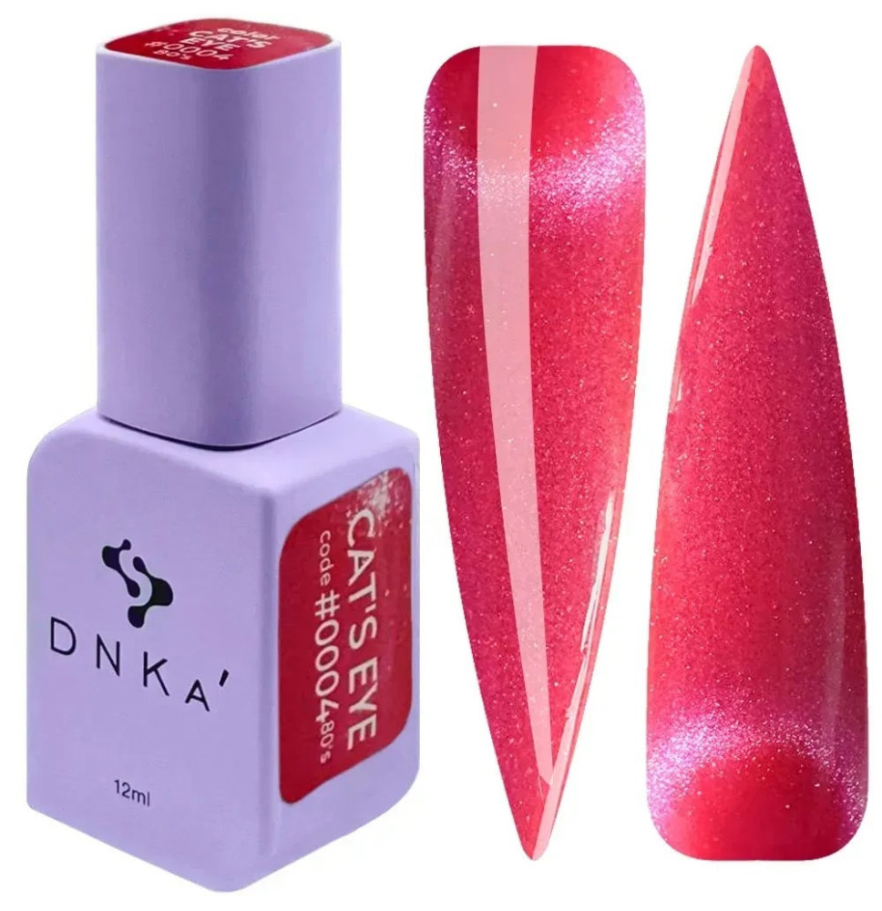DNKa' 80’s Cat Eye 0004 12 ml – neónová malinovo-ružová