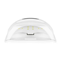 UV/LED lampa GLOW S1 168W strieborná – Dual LED profesionálna lampa na nechty