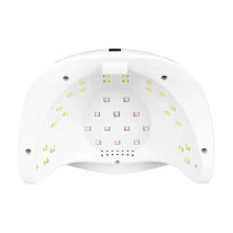 UV/LED lampa GLOW S1 168W strieborná – Dual LED profesionálna lampa na nechty