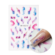Samolepky na nechty SW-CS232 – abstraktné marble nail art nálepky