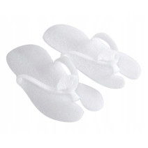 Jednorazové penové šľapky japonky biele – balenie 10 párov