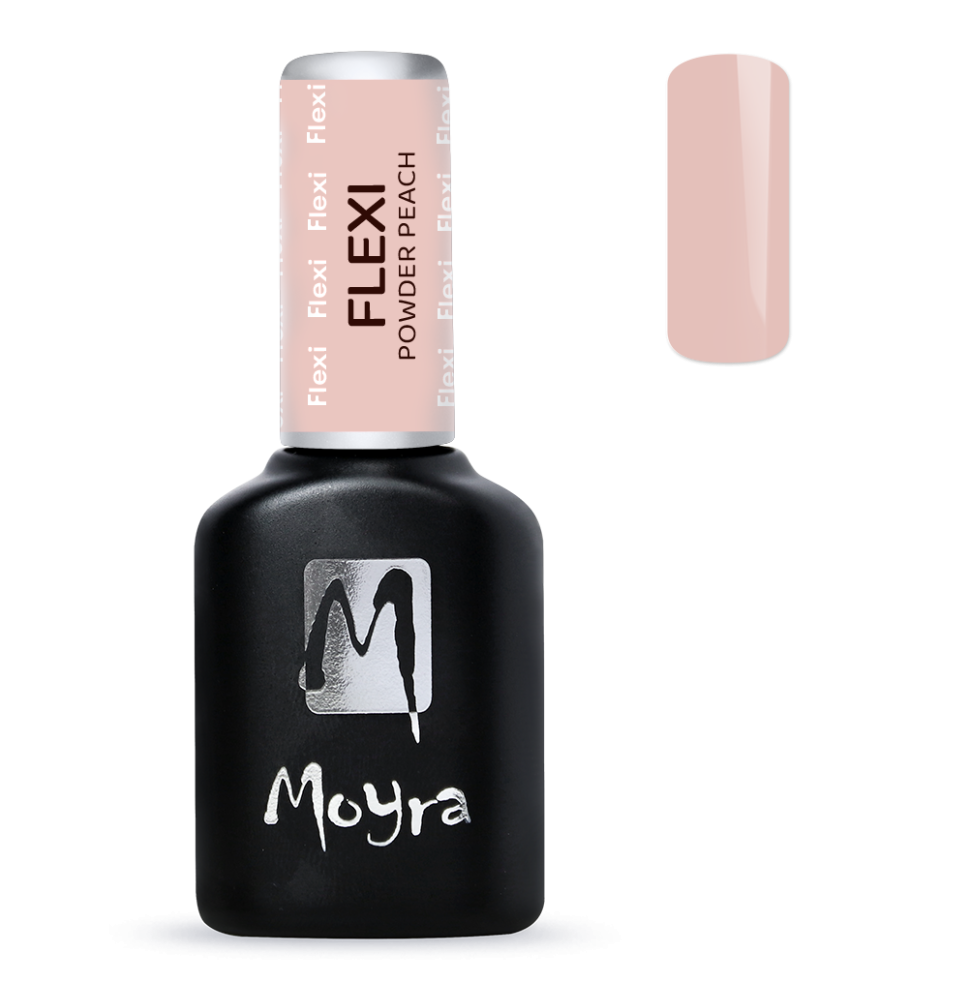 Moyra UV Gél lak Flexi Powder broskyňový podkladový 10ml