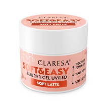 Claresa Soft&Easy Soft Latte 12 g – stavebný gél na nechty nude béžový, samonivelačný