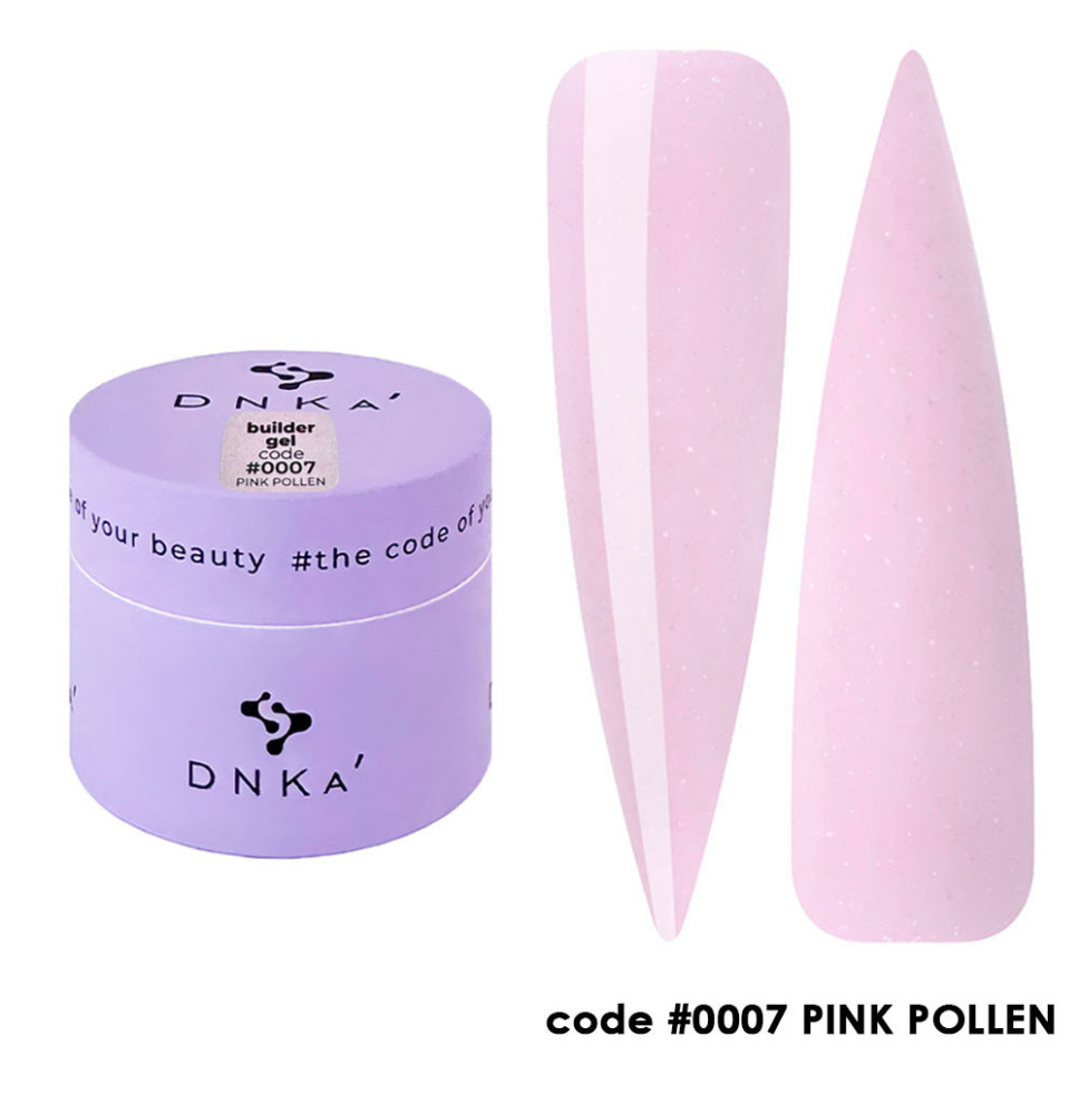 DNKa' stavebný gél 0007 Pink Pollen 15ml