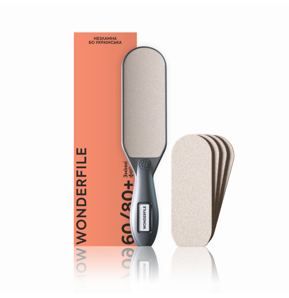 Wonderfile Pilník na päty 60/80 so 4 pilníkmi