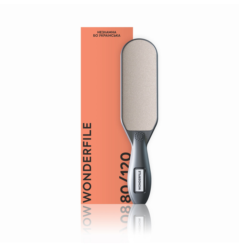 Wonderfile pilník na päty 80/120 čierny – profesionálny pedikérsky pilník