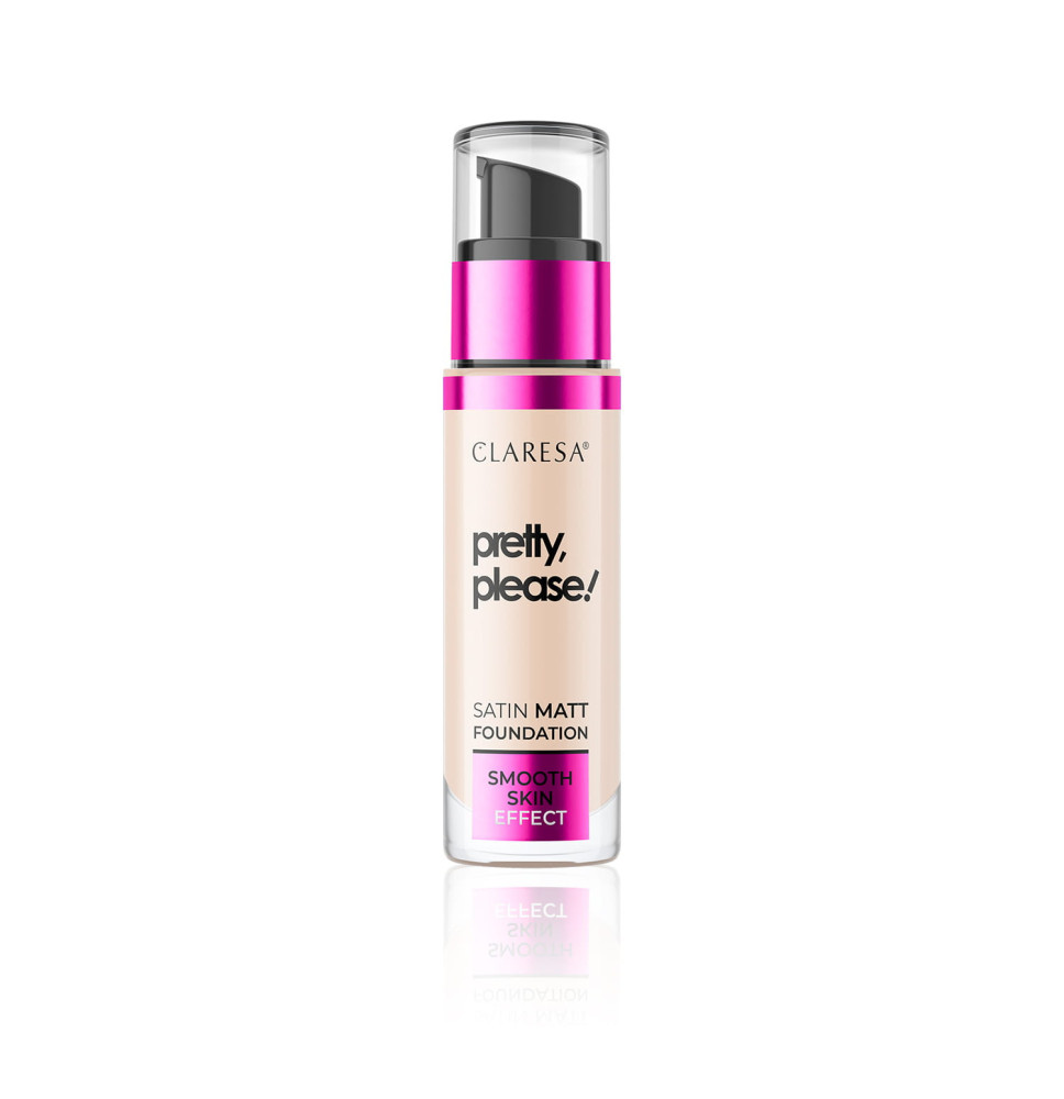 Claresa Pretty, Please! Foundation 02 Light 34 g – saténovo-matný make-up
