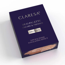 Claresa DUO PALETTE CREAMY & PRESSED BRONZER 02 Sun Tropez – bronzer