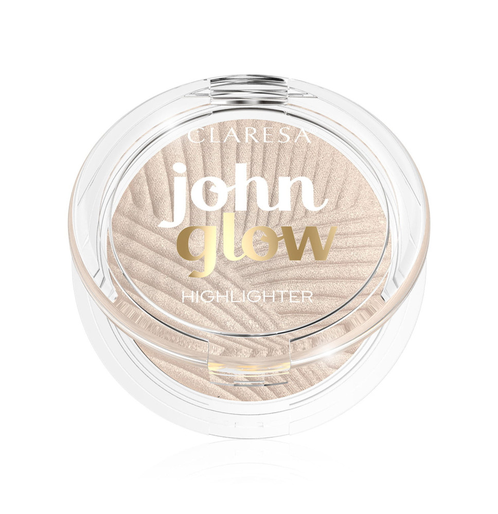 CLARESA John Glow 04 Oriental Glam – lisovaný rozjasňovač zlatý