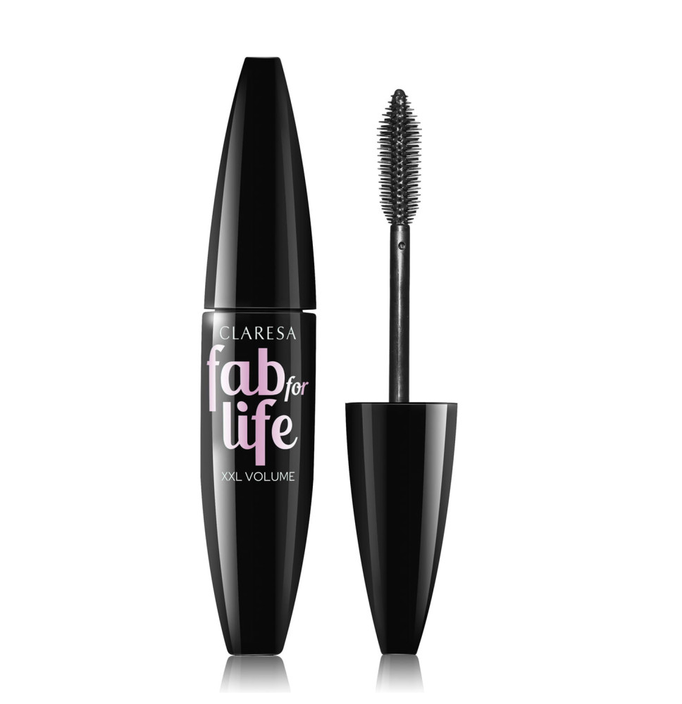 CLARESA FAB FOR LIFE Deep Black – maskara zhusťujúca a predlžujúca 12 g