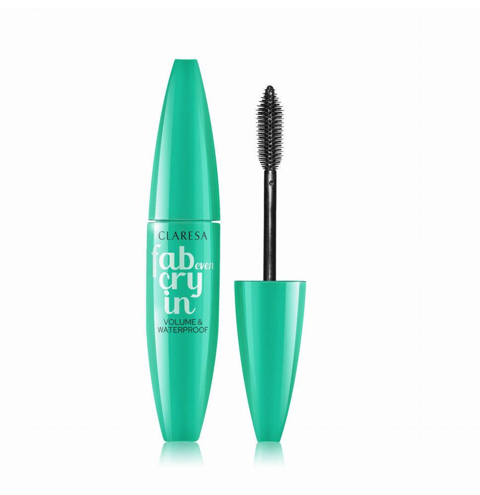 CLARESA FAB EVEN CRYIN’ Waterproof Deep Black – vodeodolná maskara 12 ml
