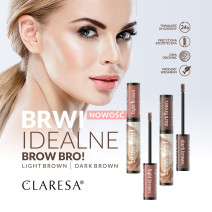 Claresa BROW BRO! maskara na obočie 02 Dark Brown