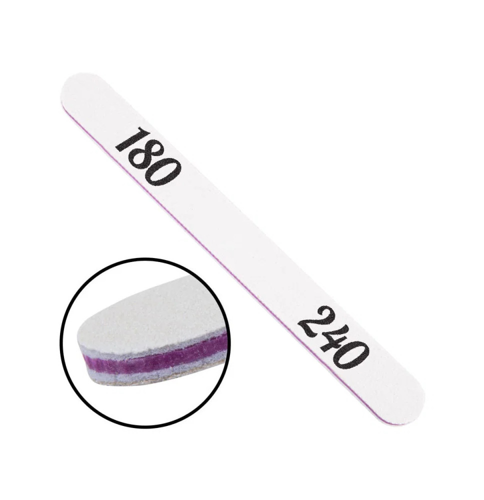 Pilník biely rovný 180/240