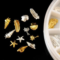 Ozdoby na nechty mix zlaté a strieborné