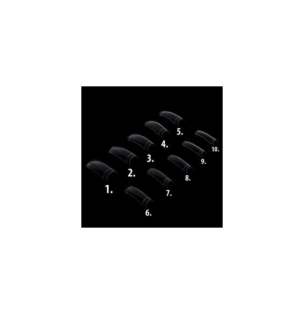 Priesvitné tipy  č.6  50 ks - krátka  zarážka