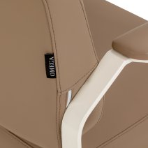 Kadernícke kreslo Omega Aurora svetlohnedé