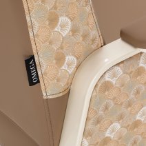 Stolička do čakárne Omega Grandeur svetlohnedá