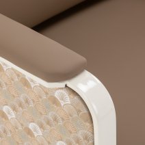 Stolička do čakárne Omega Grandeur svetlohnedá