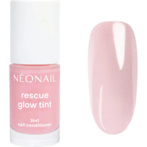 Rescue Glow Tint 3v1 výživný lak na nechty Glitter Rose – regeneračný a spevňujúci