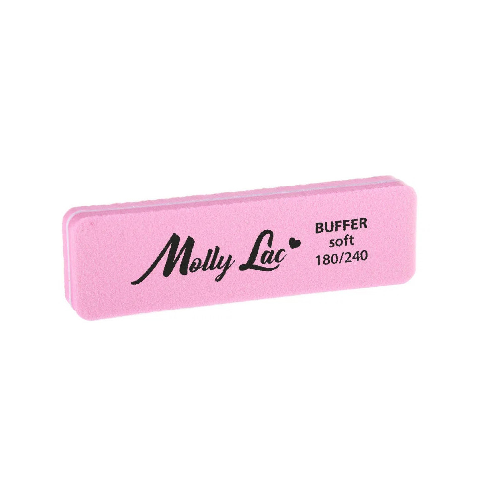 Molly Lac ružový mini buffer hranatý 180/240 1ks