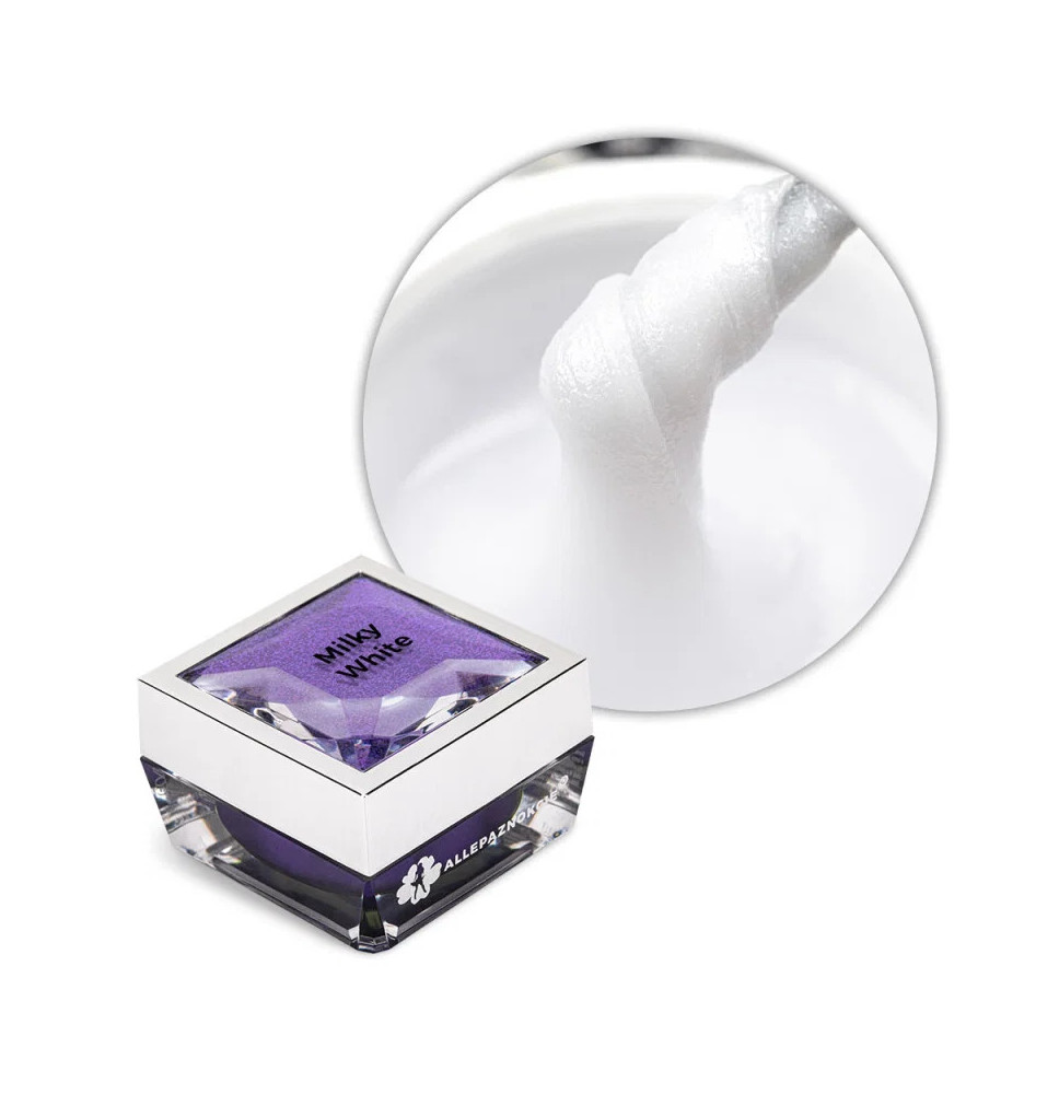 Acrylgel Allepaznokcie HEMA/Di-HEMA Free Milky White 15 g