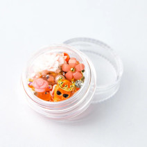 Ozdoby na nechty mix 09 - oranžové