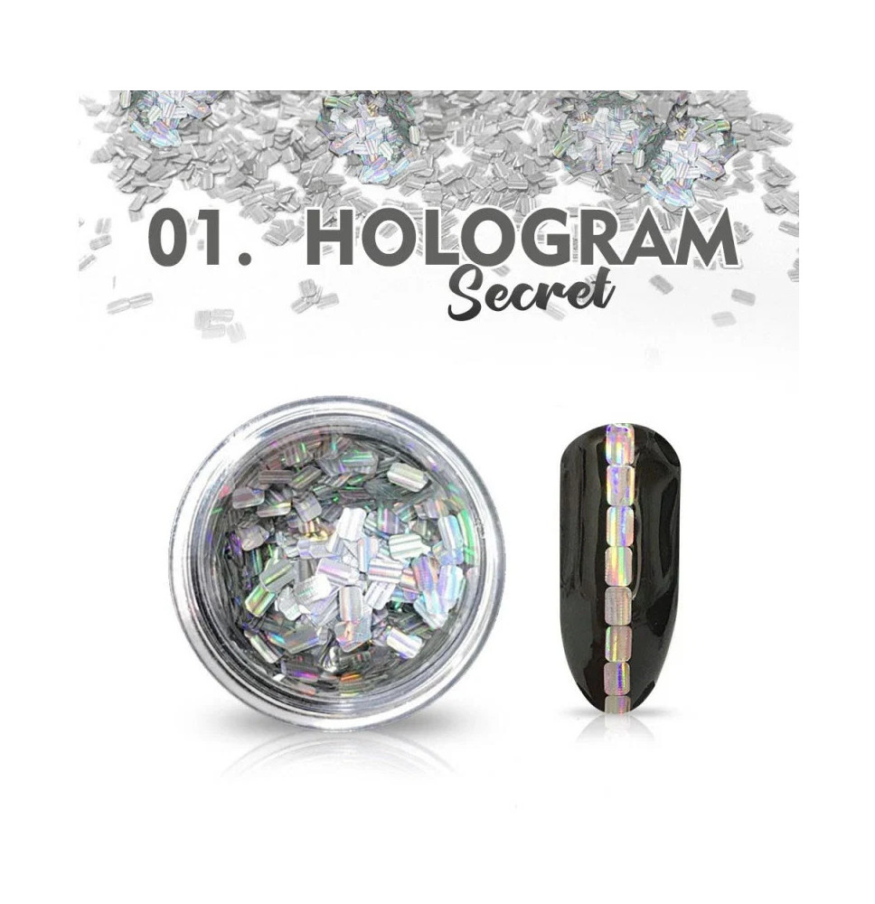 Hologram Secret 01 - strieborné
